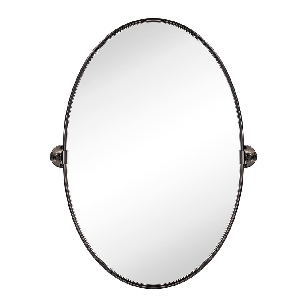 TEHOME Luecinda Oval Metal Wall Mirror