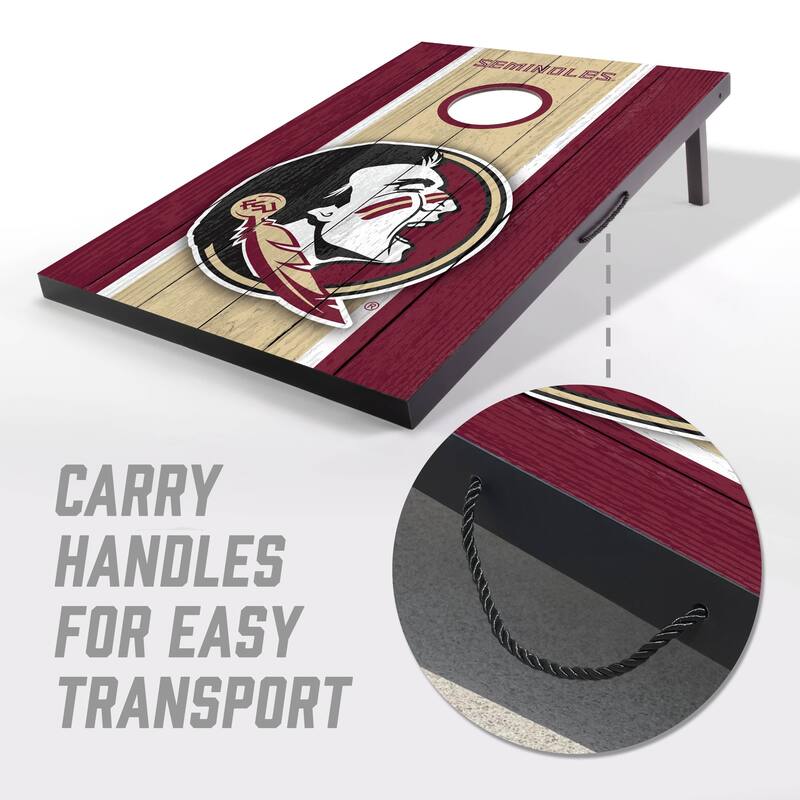 Florida State Seminoles NCAA Compact 2x3 Tailgate Cornhole Board Set