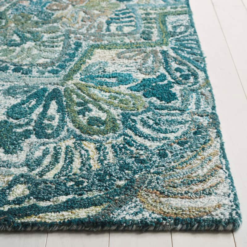SAFAVIEH Handmade Marquee Genta Modern Medallion Wool Rug