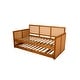 preview thumbnail 9 of 24, Somette Abaco Daybed with Pop-Up in Honey Includes Mattresses