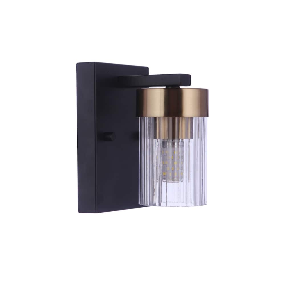 Bond Street - Flat Black/Satin Brass