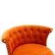 preview thumbnail 11 of 11, Orange Velvet Adjustable Swivel Barstool Kitchen Bar Chairs, Set of 2