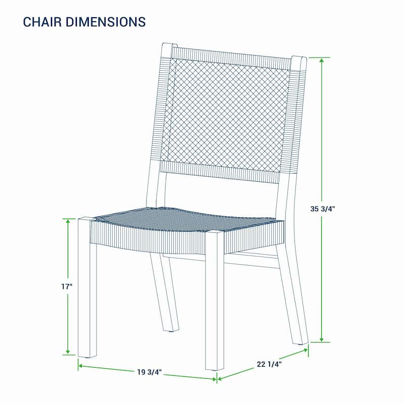 Cambridge Casual Finley Teak Dining Chair Set of 2