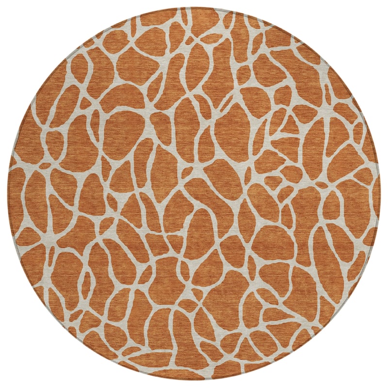 HomeRoots Geometric Transitional Rectangle Outdoor Rug