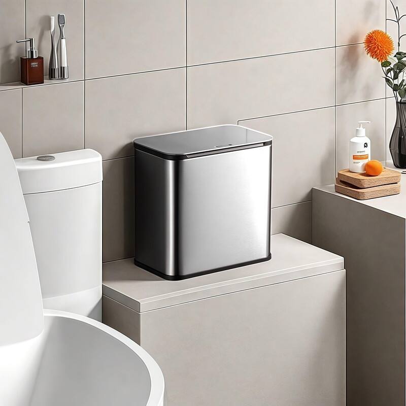 1.3 Gallon Kitchen Compost Bin, Small Hanging Trash Can, Countertop Waste Bin