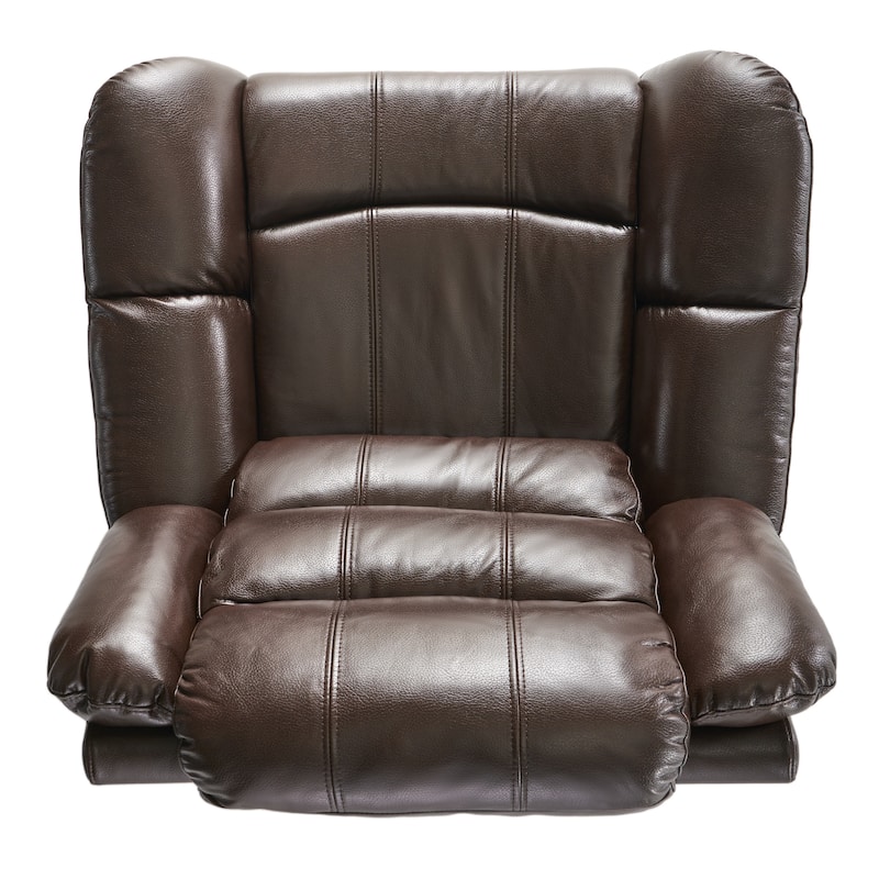 Hawthorne PU Leather Glider Recliner Chair by Christopher Knight Home