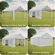 preview thumbnail 3 of 42, Heavy Duty Carport with Roll-Up Sidewall and Ventilated Windows with Removable Sidewalls