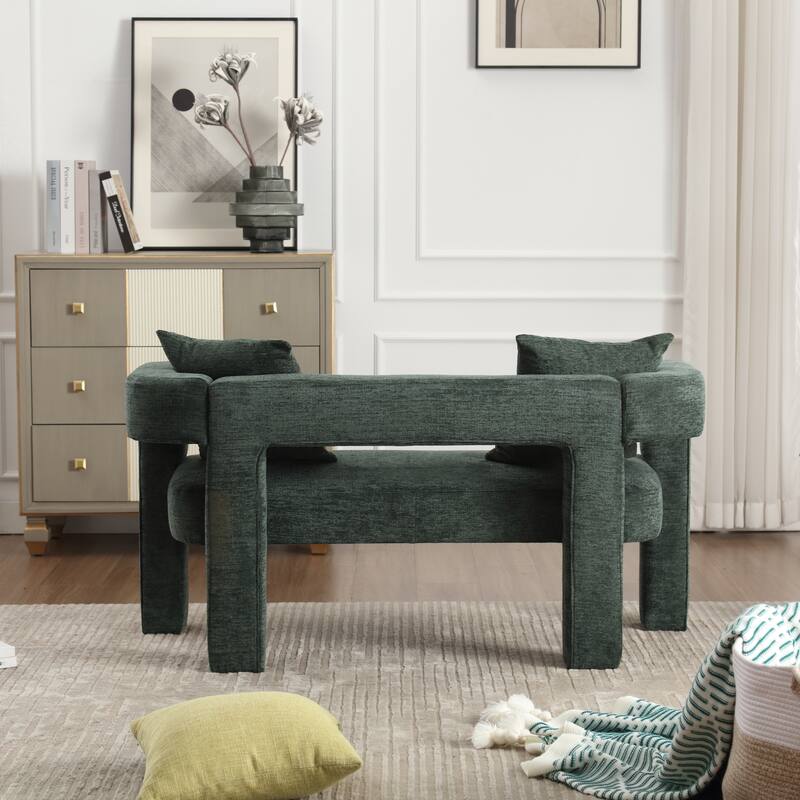 Modern Chenille Loveseat Sofa