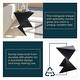 preview thumbnail 117 of 184, Randolph Indoor Side Table - Lightweight Triangular Design Accent End Table for Home Office Living Room and Bedroom, No Assembly