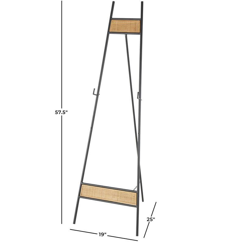 Metal Display Easel with Wood Accents - Black - Roche River Decor
