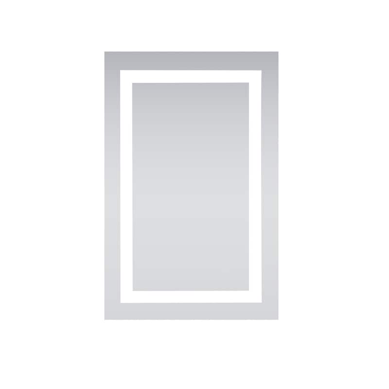 LED Hardwired Mirror Rectangle W20"H30" Dimmable 5000K - Rectangle LED Electric Mirror (20x30)