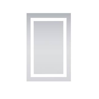 LED Hardwired Mirror Rectangle W20"H30" Dimmable 5000K