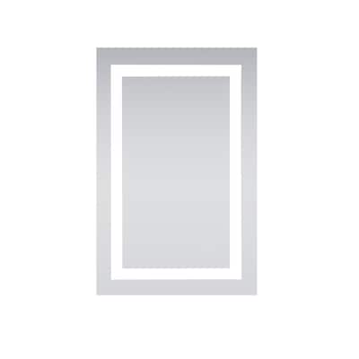 LED Hardwired Mirror Rectangle W20"H30" Dimmable 5000K