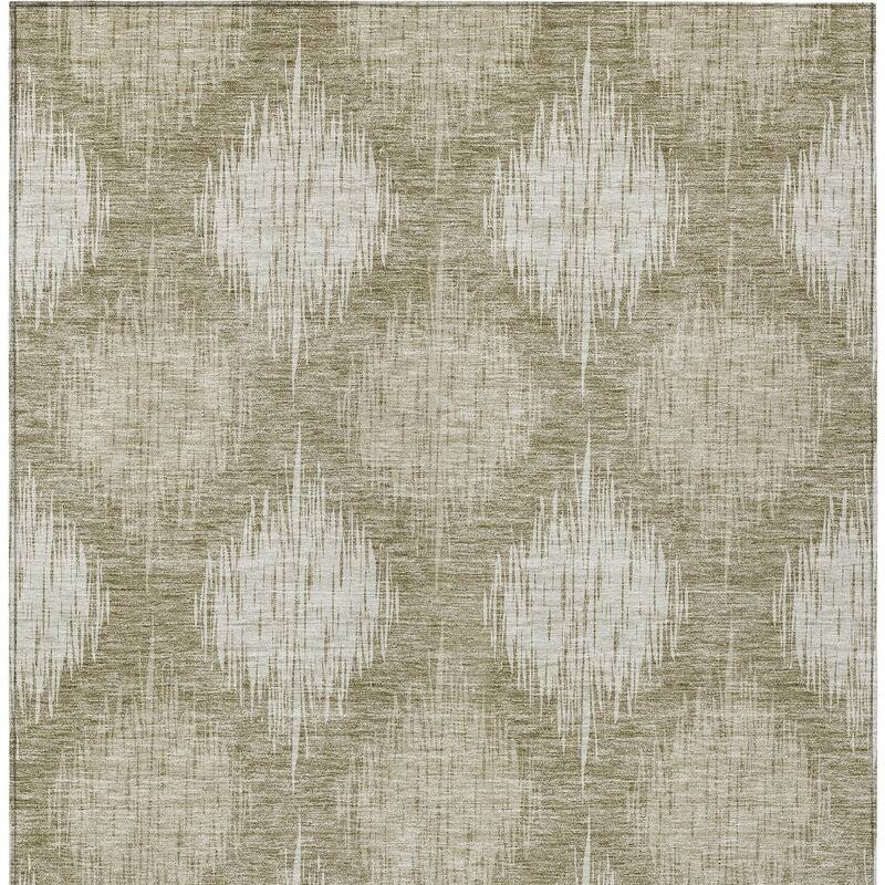 HomeRoots Ikat Transitional Rectangle Outdoor Rug