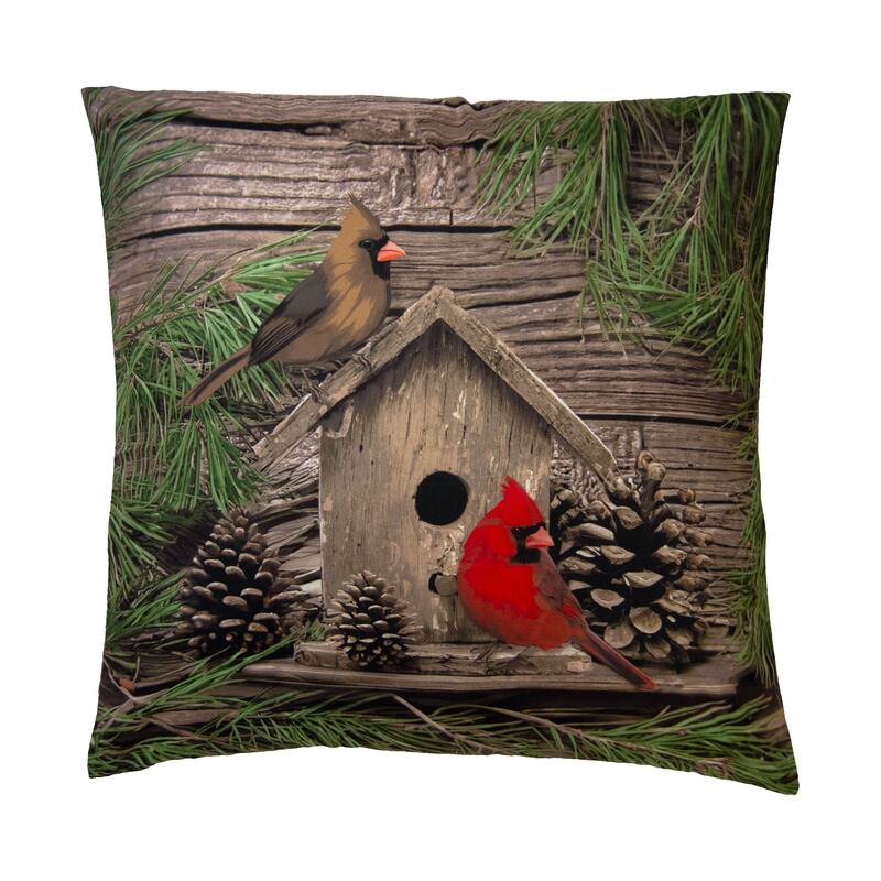 Donna Sharp Cardinal Pine Polyester 2PC Decor Pillow Set