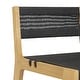 preview thumbnail 6 of 10, Poly & Bark Pai 24" Seat Height Counter Stool - Solid Wood Frame with Handwoven Seat