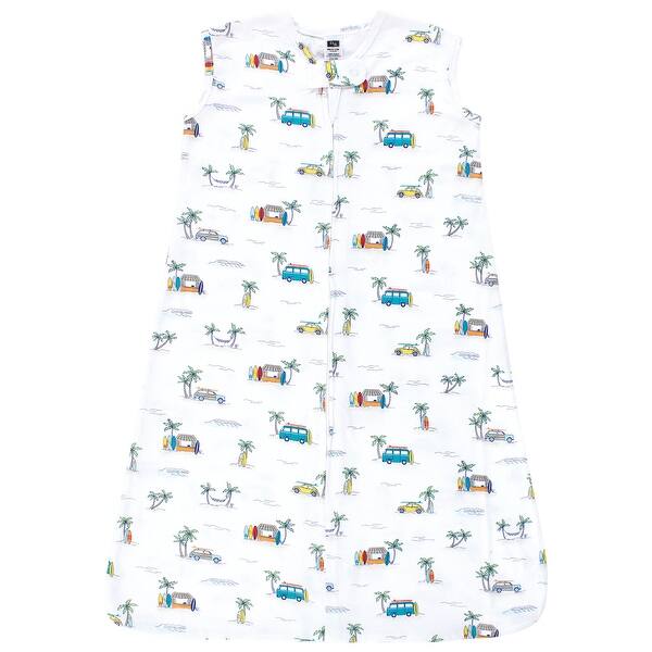 slide 1 of 1, Hudson Baby Cotton Sleeveless Wearable Sleeping Bag, Sack, Blanket, Surfer Dude 0-6 Months - Surfer Dude