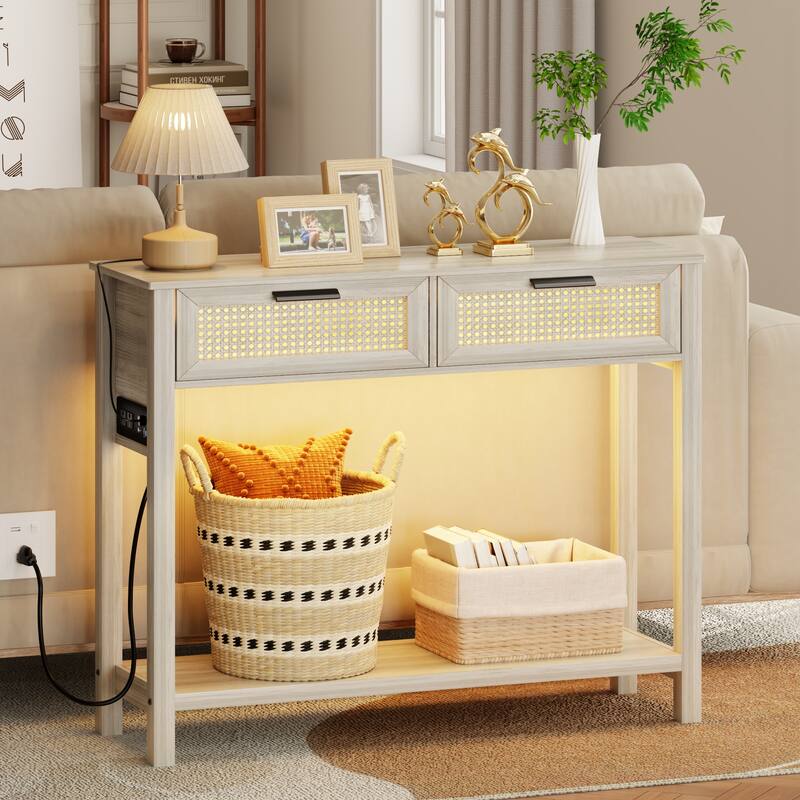39.37"console Table With Light