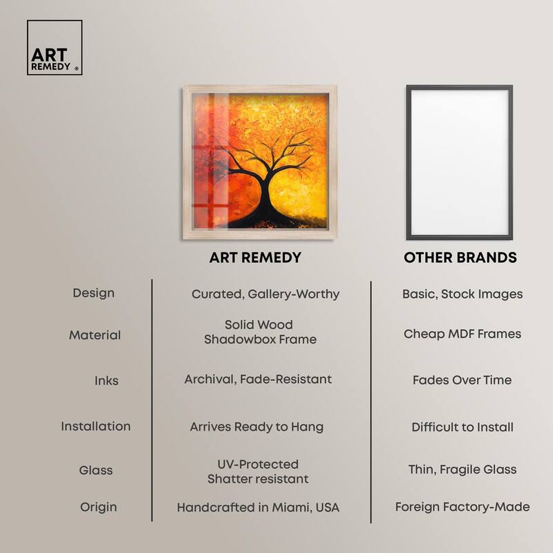 Tree of Opposites I Shadowbox by Art Remedy