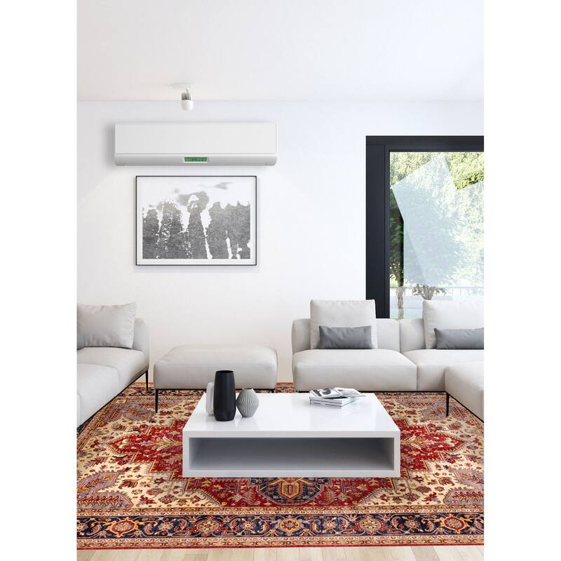 ECARPETGALLERY Hand-knotted Aryana Dark Red Wool Rug - 10'3 x 13'9