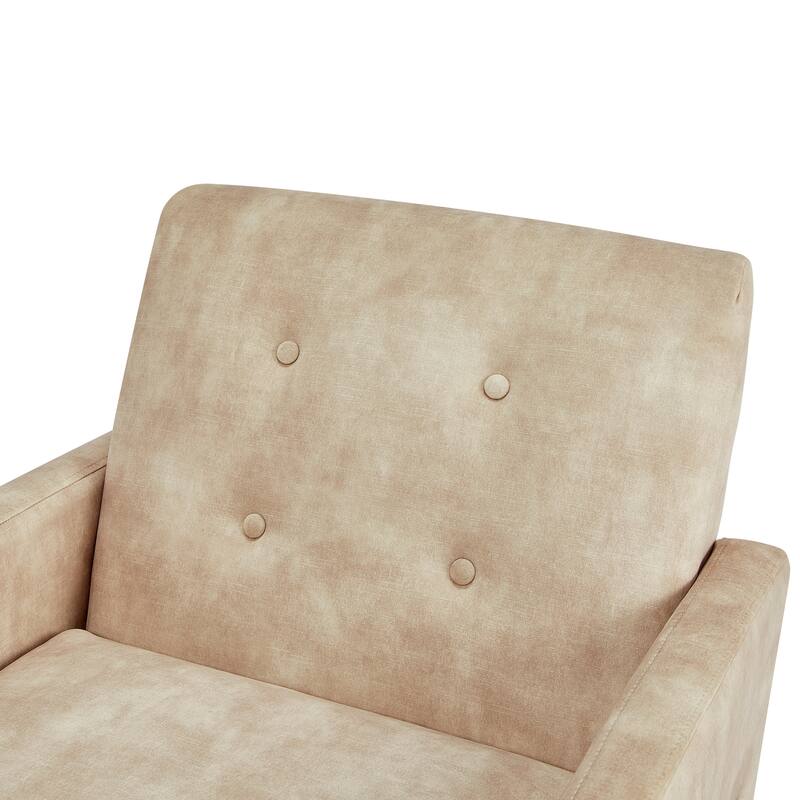 Margrate Wood Arm Tufted Back Accent Chair by Greyson Living