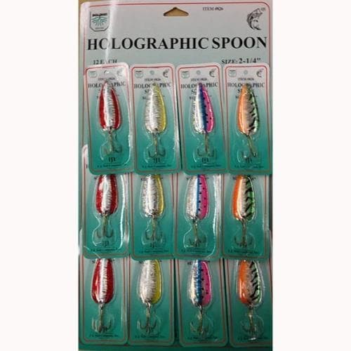 FJ Neil Holographic Spoons Assorted 3/8oz 12/cd