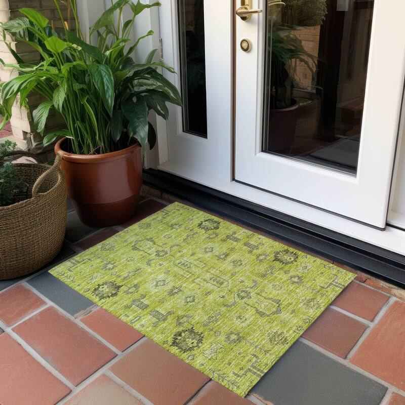 Machine Washable Indoor/ Outdoor Chantille Boho Rug