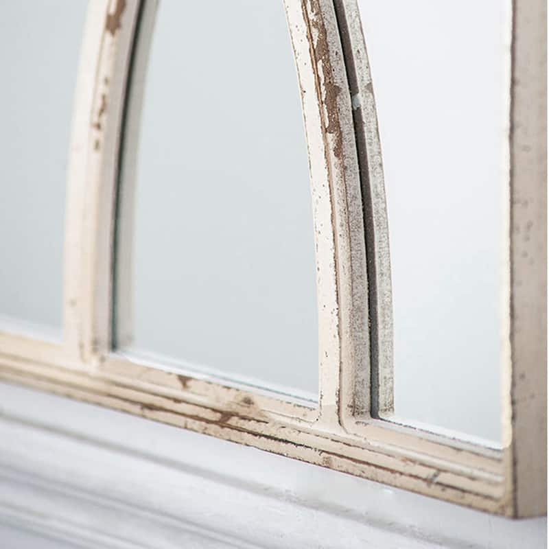 16" x 23" Rectangular Wooden Wall Mirror