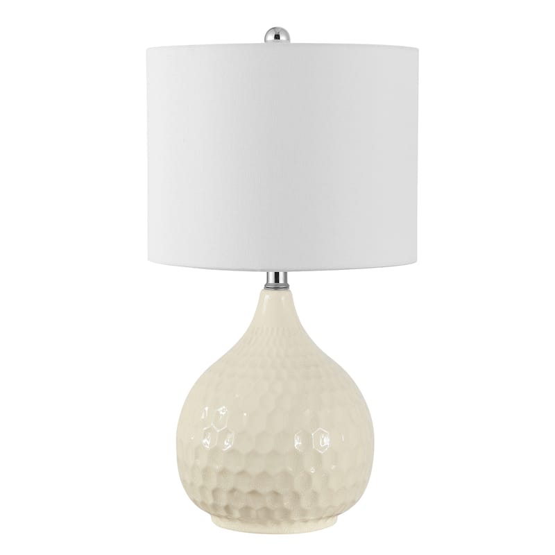 SAFAVIEH Lighting Edita 24-inch Ceramic LED Table Lamp (Set of 2) - 13" W x 13" L x 24" H - 13Wx13Dx24H