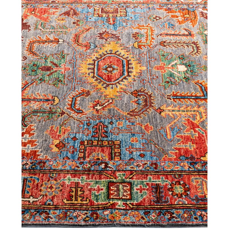 Serapi One-of-a-Kind Hand-Knotted Area Rug - Gray - 4' 2" x 5' 10"