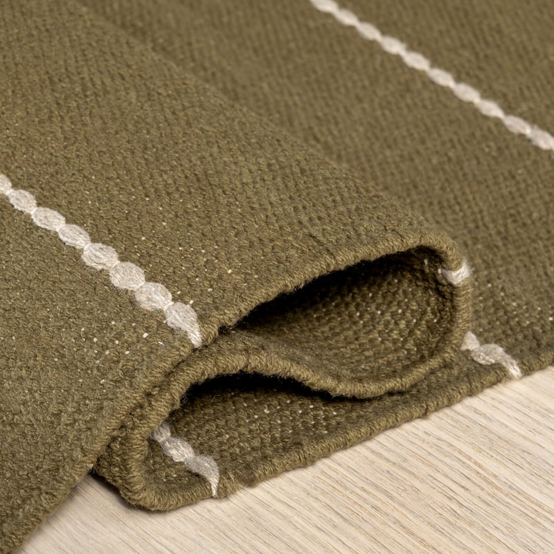 Nightwalk Striped Wool Area Rug