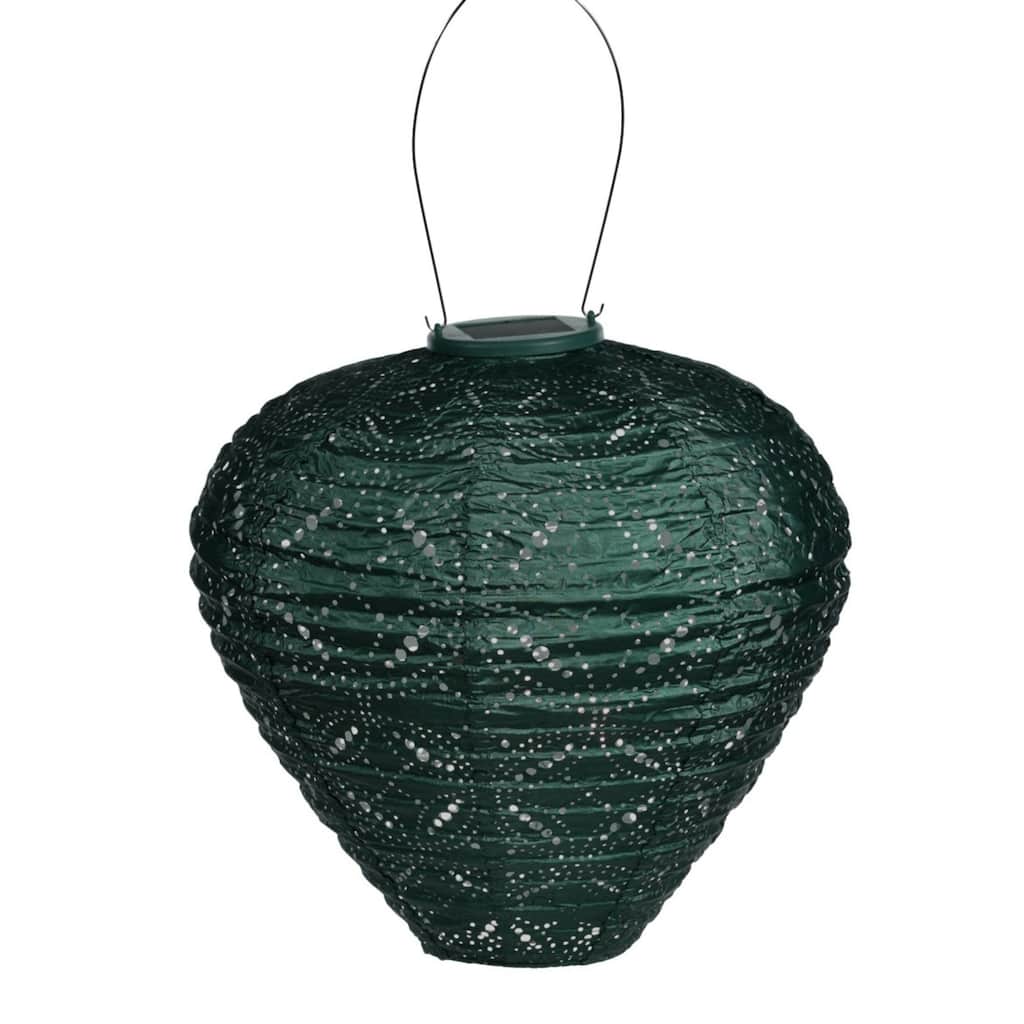 Pre-Lit Battery-Operated Balloon Mandela Lantern - 17.75" - Green