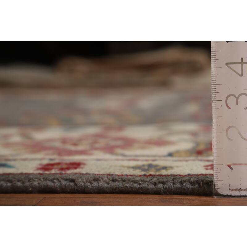 Hand Knotted Oriental 100% Wool Carpet Transitional All-Over Greys & Charcoal Oushak Area Rug - 10' 1'' X 8' 2''