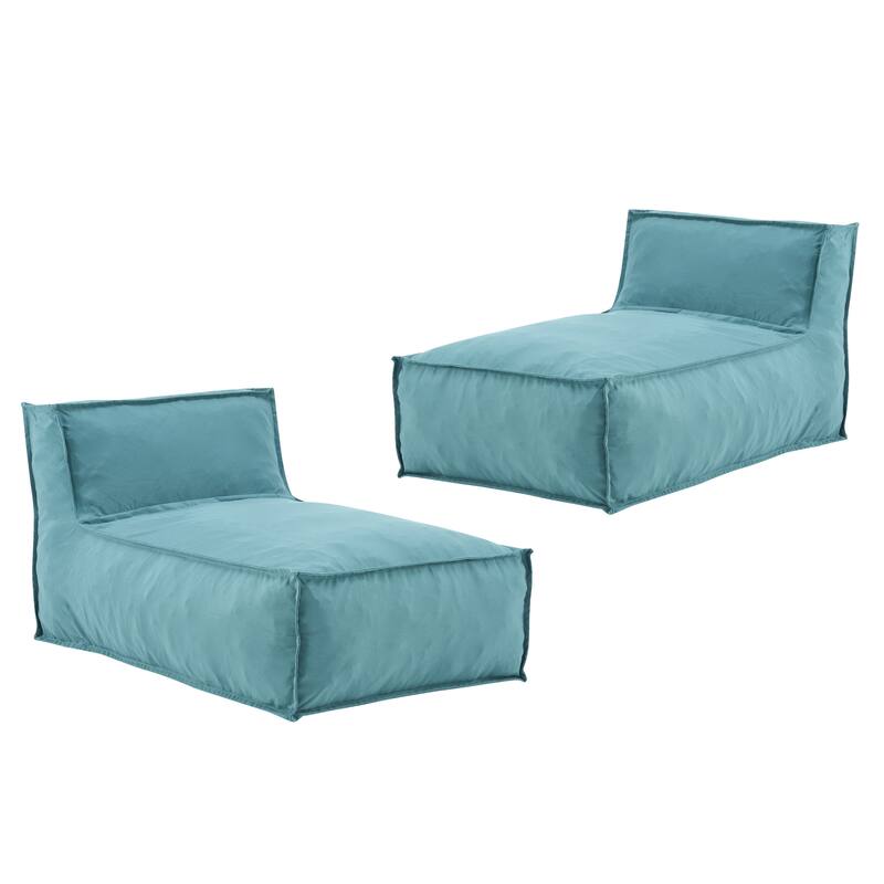 Christopher Knight Home - Artemisia Outdoor Foam Bean Bag Lounge Chair (Set of 2)