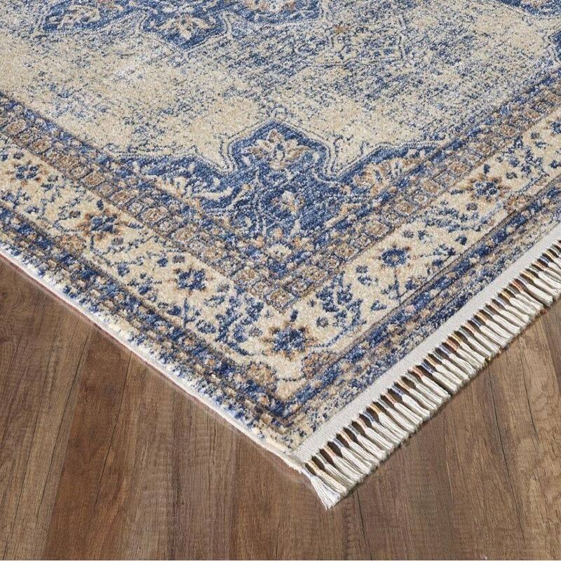 Luxe Weavers Modern Fringe Oriental Area Rug, Stain-Resistant Carpet - 8' x 10'