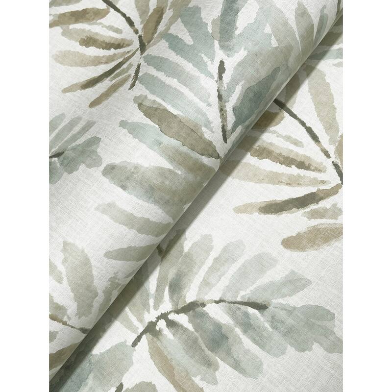 A-Street Prints Serenade Aqua Ferns Wallpaper