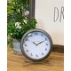 preview thumbnail 1 of 2, Rae Dunn Round Metal Desk Clock