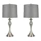 Option Brushed Nickel/Grey Textured Linen