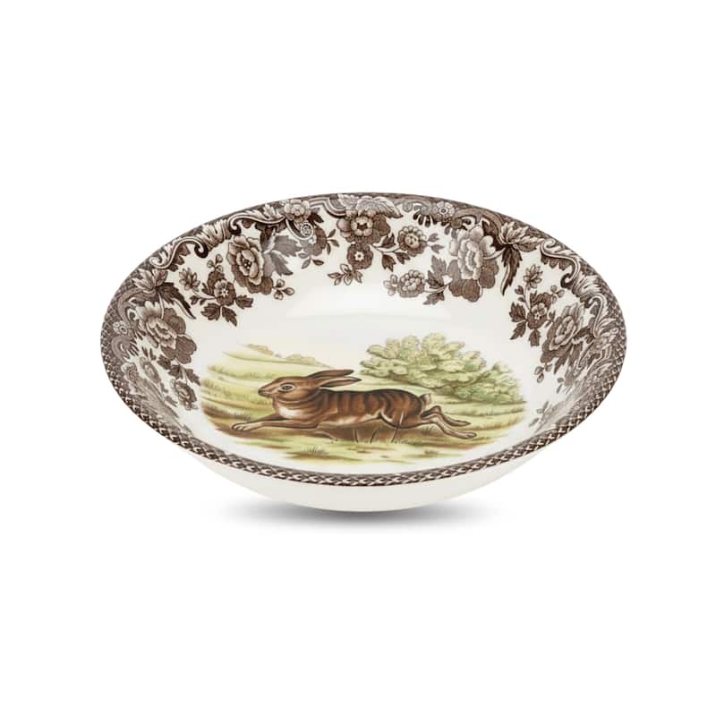 Spode Woodland Cereal Bowl Assorted Animals - 6.25 Inch - Rabbit