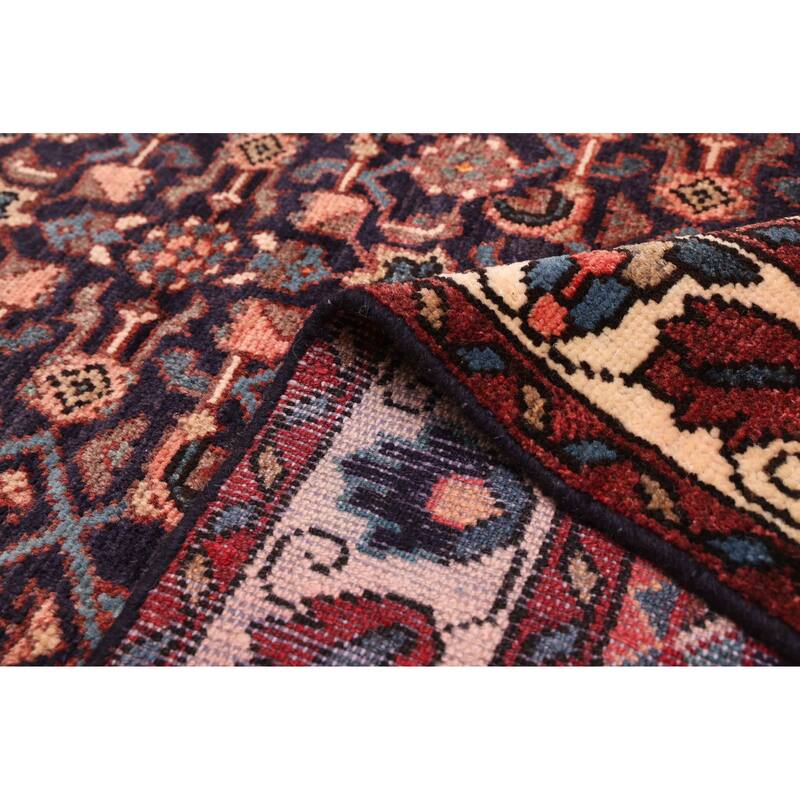 ECARPETGALLERY Hand-knotted Andelz Dark Navy Wool Rug - 3'8 x 9'10