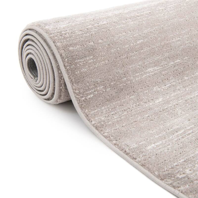 Solid/Striped Richye Collection Area Rug