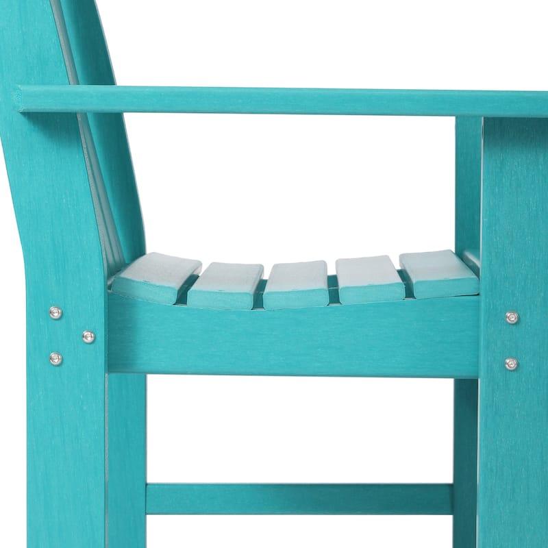 Laguna 6-Piece Outdoor Patio Rectangle Table Garden Arm Chair Dining Set With Bench