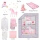 preview thumbnail 2 of 8, Bedtime Originals Rainbow Unicorn Pink/Purple 8-Piece Nursery Baby Crib Bedding Set - Fox/ Squirrel/ Owl