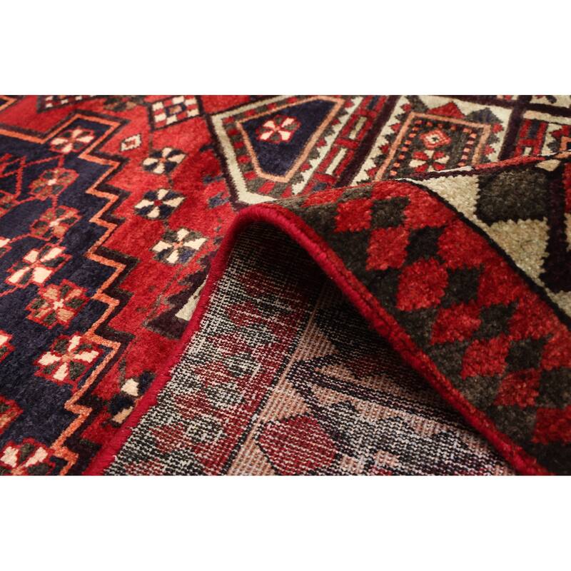 ECARPETGALLERY Hand-knotted Anatolian Vintage Dark Navy Wool Rug - 5'5 x 6'3