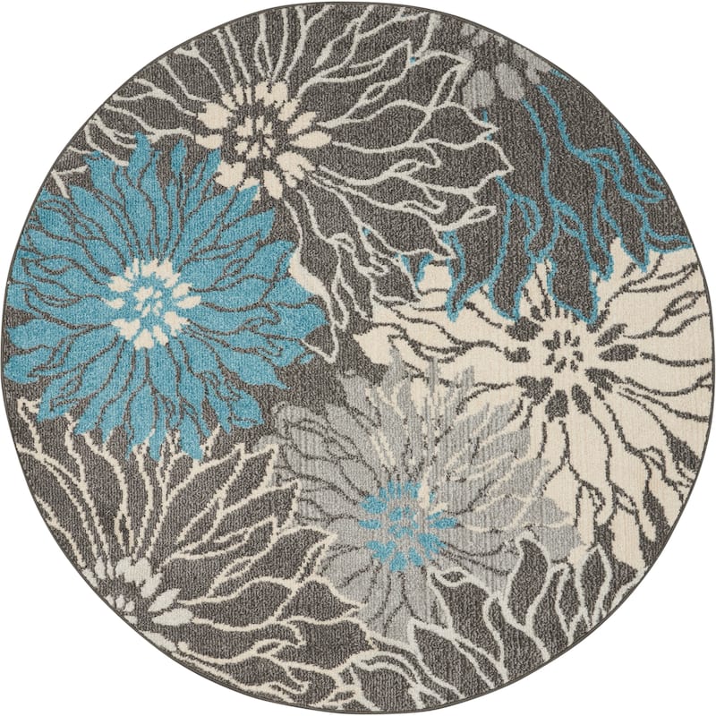 Nourison Passion Abstract Modern Floral Area Rug