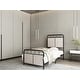 preview thumbnail 2 of 7, Modern Twin Bed Frame with Unique Flower System, Steel Structure, Easy Assembly, Ideal for Memory Foam Mattresses