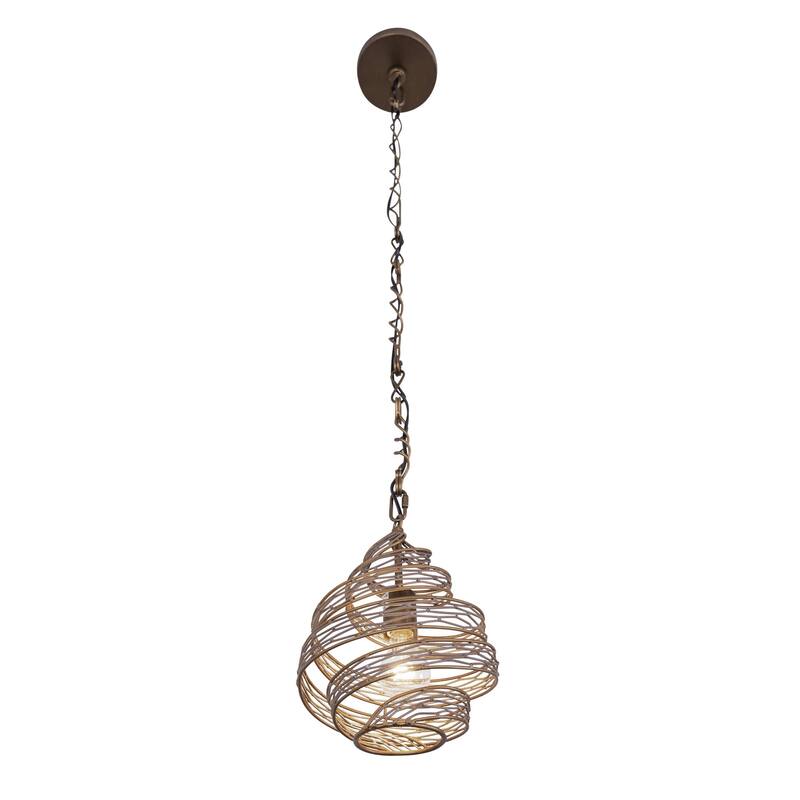 Varaluz Flow 1-Light Twist Mini Pendant