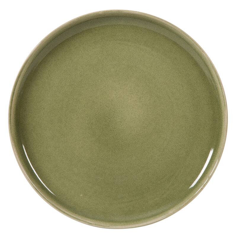 Gibson Elite Manila Bay 16-Piece & 12-Piece Stoneware Reactive Glaze Modern Artisan Dinnerware Set, Service for 4