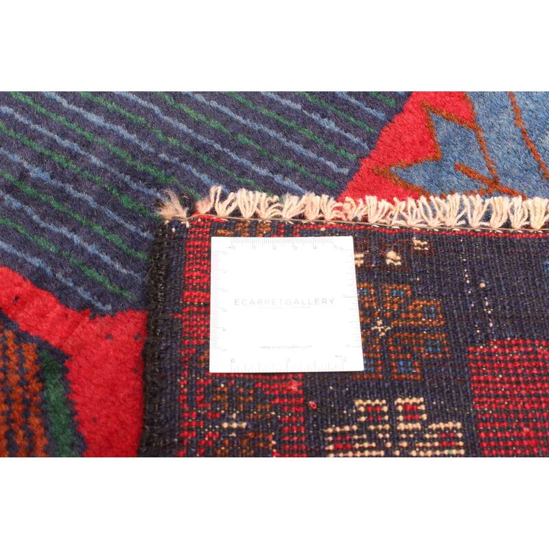 ECARPETGALLERY Hand-knotted Teimani Red Wool Rug - 3'5 x 5'11