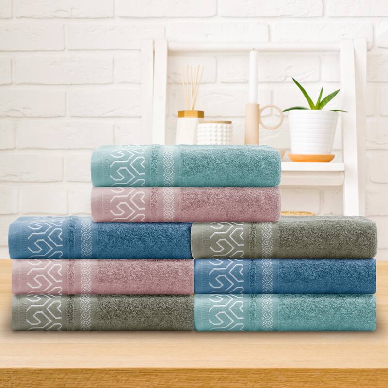 Cotton Bath Towels Set of 2, Soft, Absorbent, Quick Dry, Durable Bathroom Towels for Gym, SPA, Yoga 28" x 56"